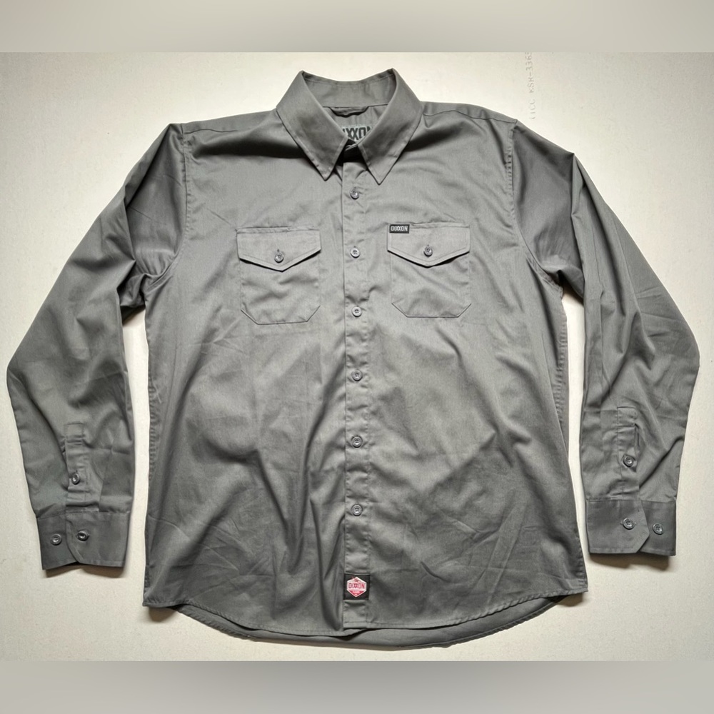 Dixxon Flannel Co WorkForce Long Sleeve Button Down Shirt Men’s XL Gray